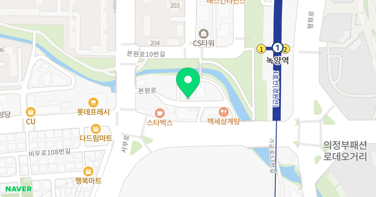 하이클래스빌1차 위치 지도 - 경기도 의정부시 본원로 4-7