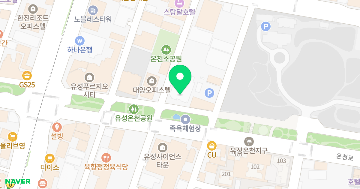 동아벤처타워 위치 지도 - 대전광역시 유성구 온천로 59