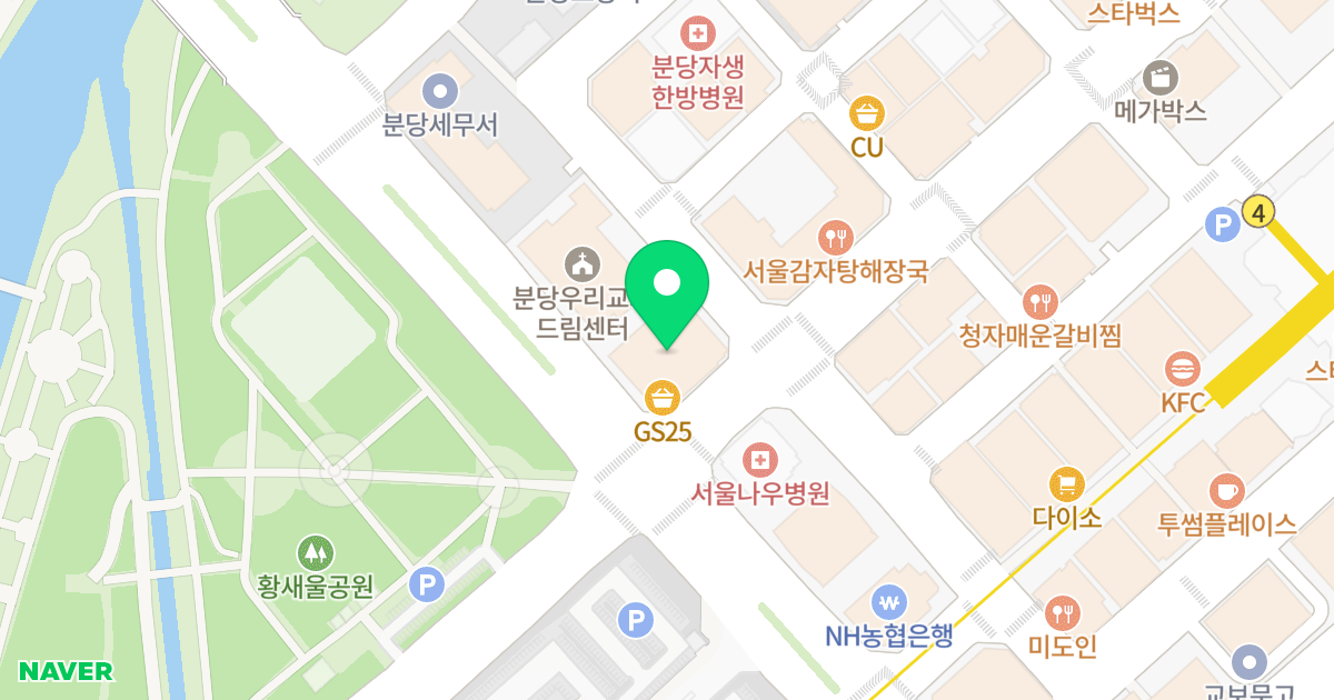 한라시그마파크 위치 지도 - 경기도 성남시 분당구 황새울로 307