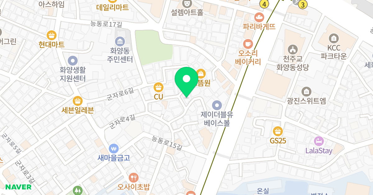 (98-1) 위치 지도 - 서울특별시 광진구 군자로6길 51