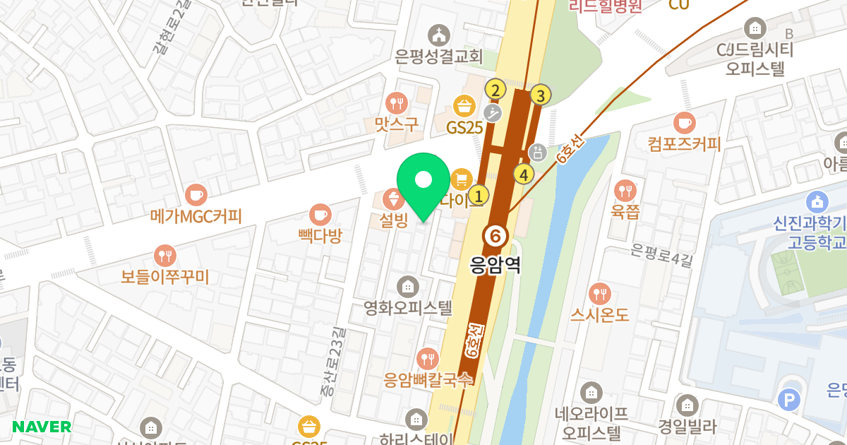 (23-22) 위치 지도 - 서울특별시 은평구 증산로 471-7