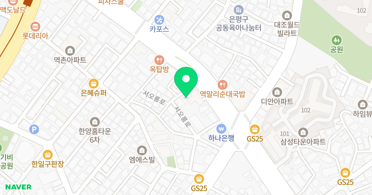 SM 벨리체 위치 지도 - 서울특별시 은평구 서오릉로 107