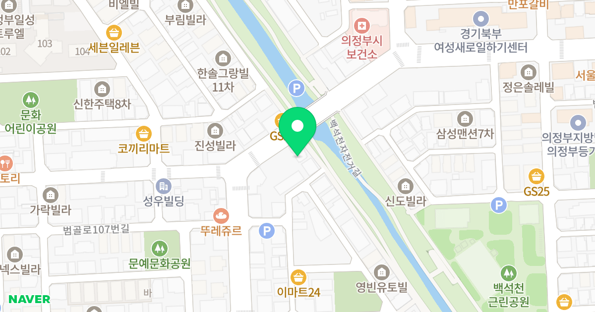 리버하우스 위치 지도 - 경기도 의정부시