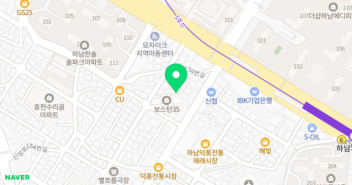 Boston33 위치 지도 - 경기도 하남시 하남대로855번길 17-2
