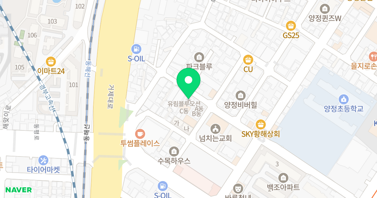 블루오션D동 위치 지도 - 부산광역시 부산진구 중앙대로941번길 63