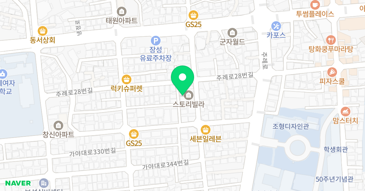 드림빌 위치 지도 - 부산광역시 사상구 주례로34번길 24-10
