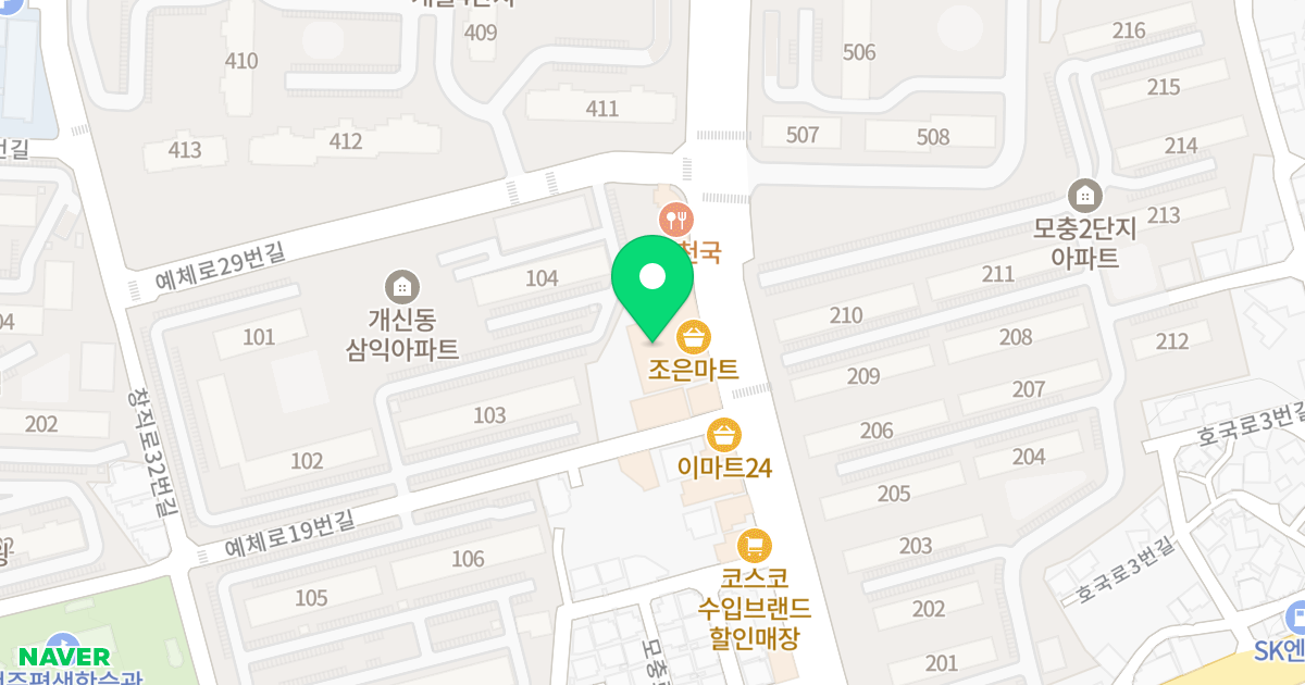 (436-4) 위치 지도 - 충청북도 청주시 서원구 예체로 23