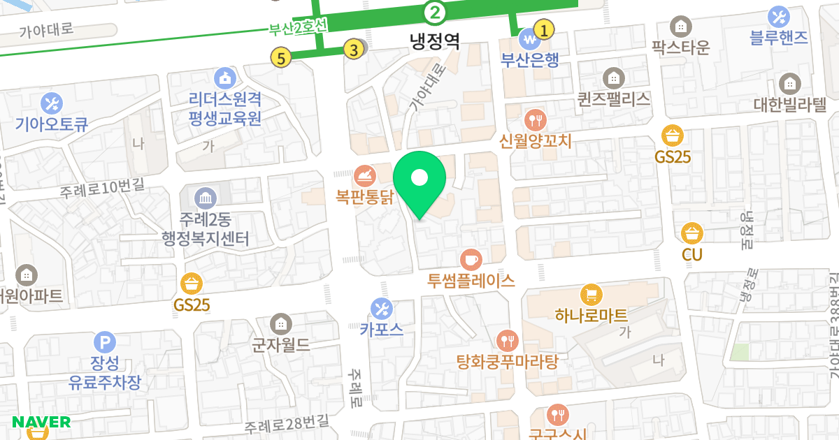 파크블루 10차 위치 지도 - 부산광역시 사상구 가야대로360번길 27