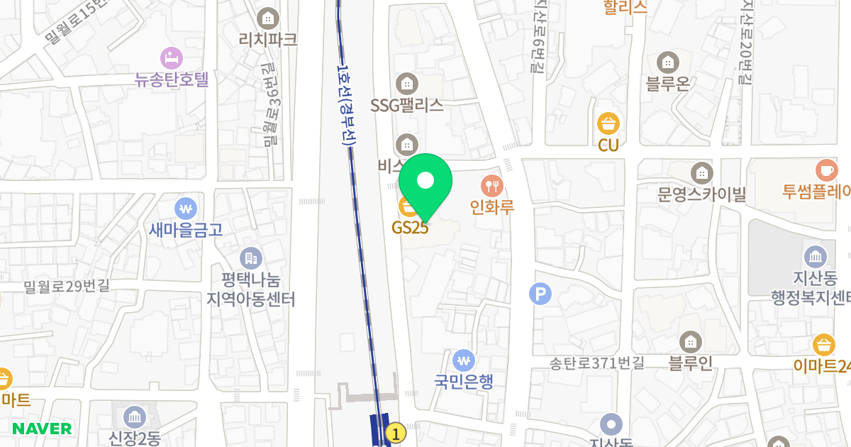 대양 아리스타II 위치 지도 - 경기도 평택시 송탄1로 50