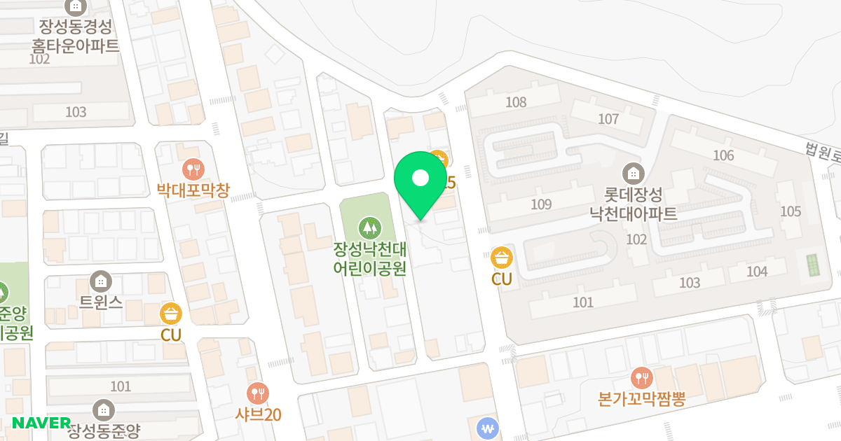 (1461-8) 위치 지도 - 경상북도 포항시 북구