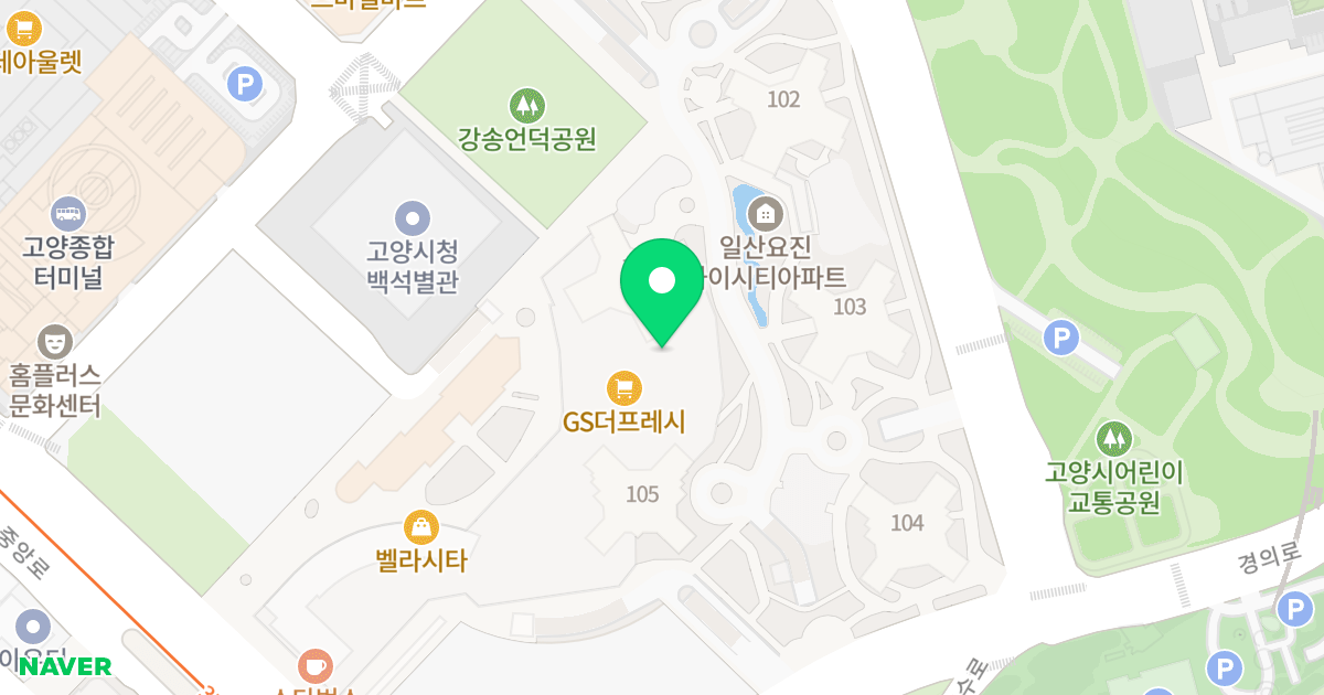 일산 요진 와이시티 위치 지도 - 경기도 고양시 일산동구