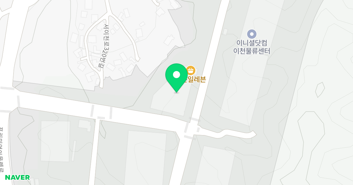 1동 위치 지도 - 경기도 이천시 마장면