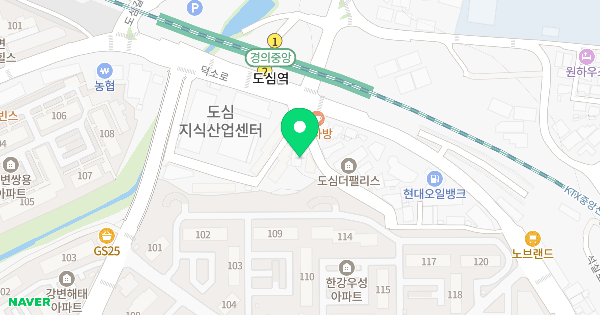 도심클래스 위치 지도 - 경기도 남양주시 와부읍 덕소로 242-8