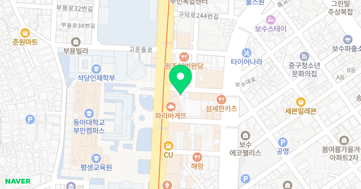 럭스하이츠 위치 지도 - 부산광역시 서구 구덕로232번길 2