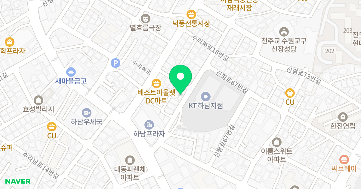 덕풍동 401-35 공동주택 (김경자) 위치 지도 - 경기도 하남시 신장로154번길 19