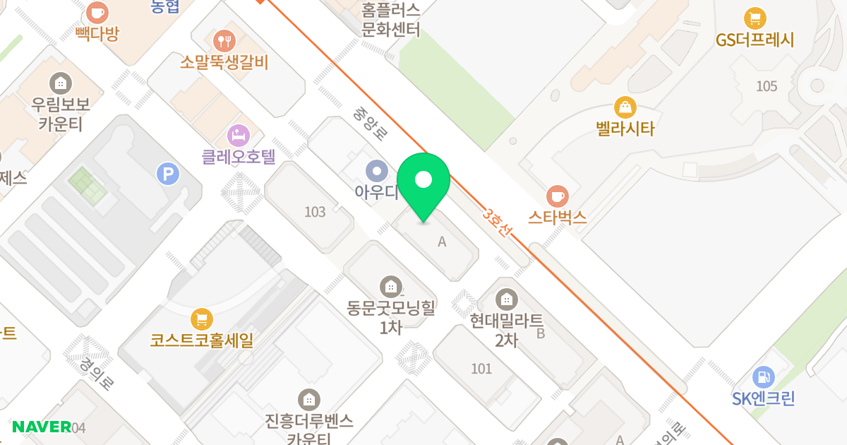 현대밀라트2차 위치 지도 - 경기도 고양시 일산동구 중앙로 1011