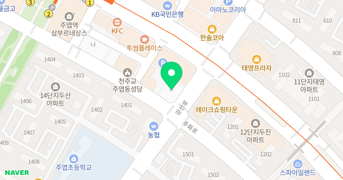 블루힐132오피스텔 위치 지도 - 경기도 고양시 일산서구 주화로 40