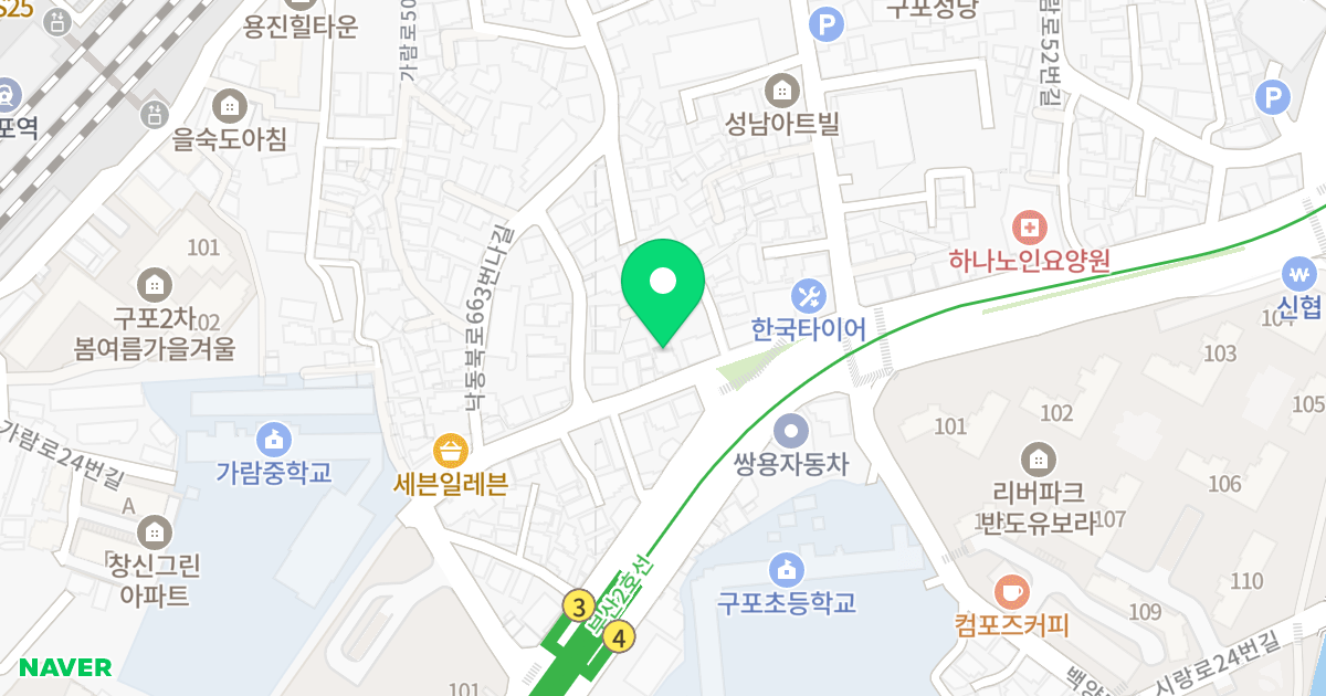 해인오피스텔 위치 지도 - 부산광역시 북구 낙동북로663번길 81