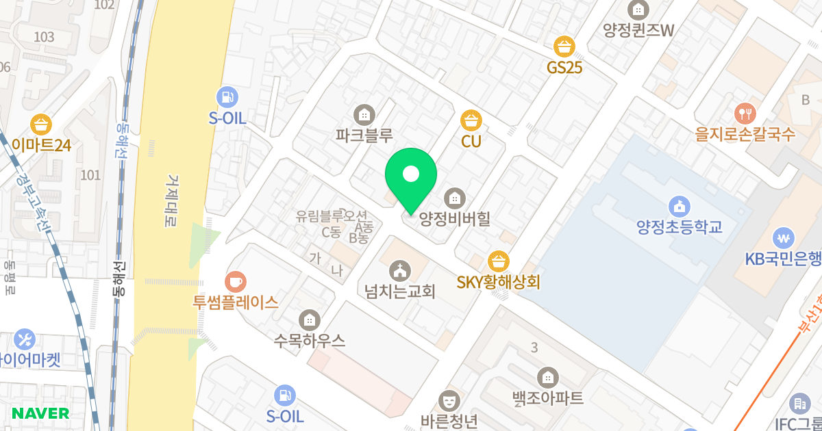 골든팰리스 위치 지도 - 부산광역시 부산진구 동평로397번길 28