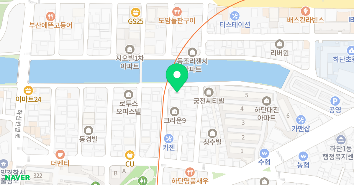 하비스OT 위치 지도 - 부산광역시 사하구 동매로23번길 22