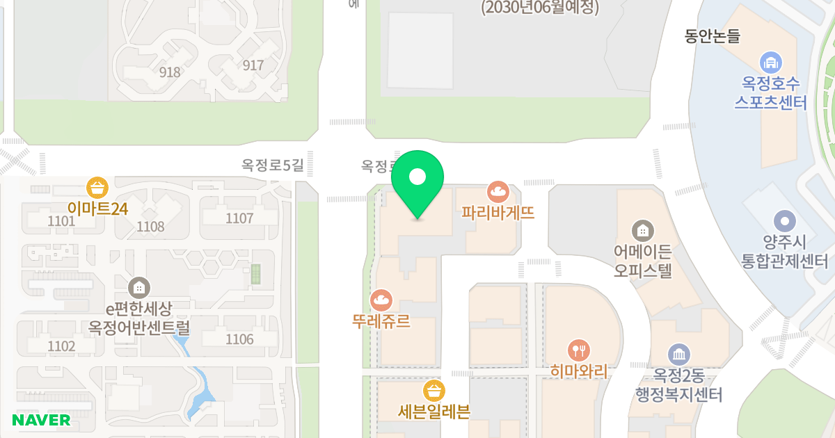 (963-2) 위치 지도 - 경기도 양주시 옥정로6길 8