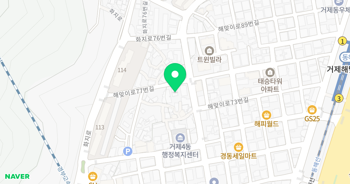 다옴빌 위치 지도 - 부산광역시 연제구 해맞이로77번길 53