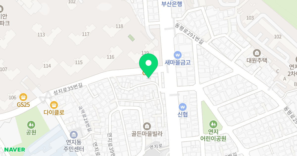 리치빌 위치 지도 - 부산광역시 부산진구 성지로35번길 7