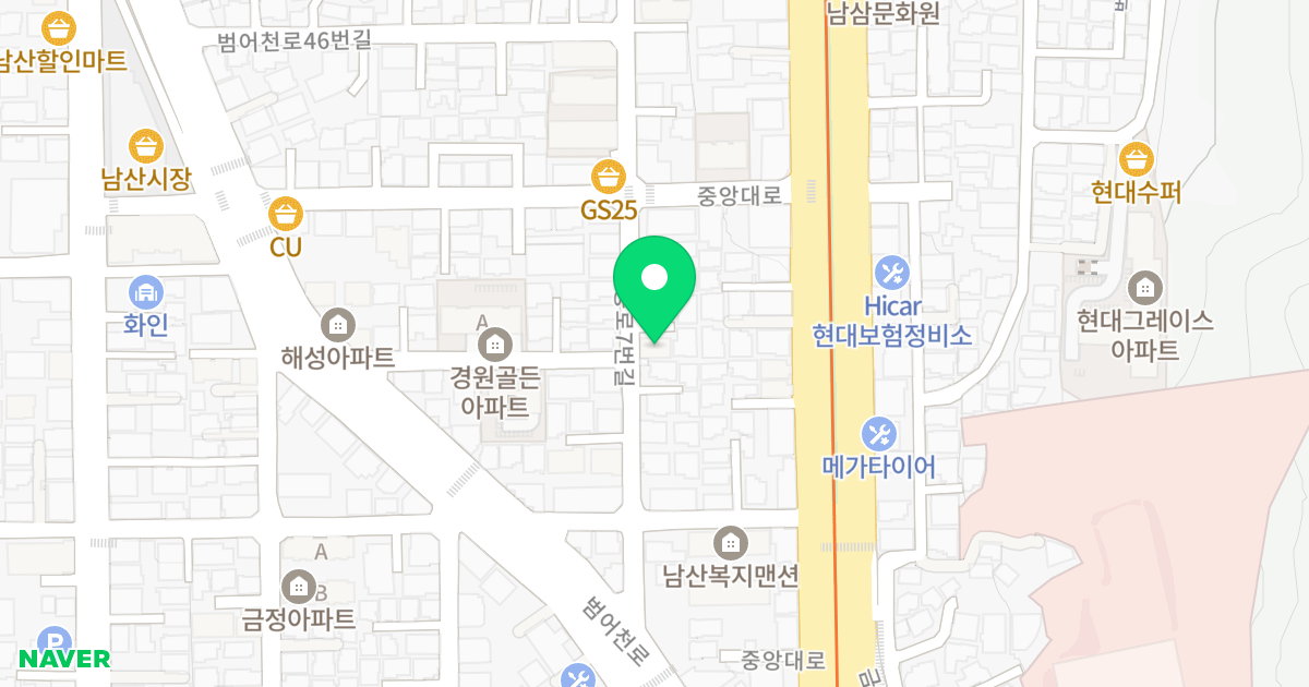 남산동오피스텔 위치 지도 - 부산광역시 금정구 팔송로7번길 69