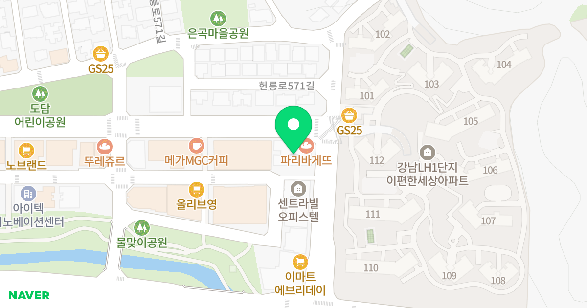 강남투엠캐슬 위치 지도 - 서울특별시 강남구 헌릉로569길 3