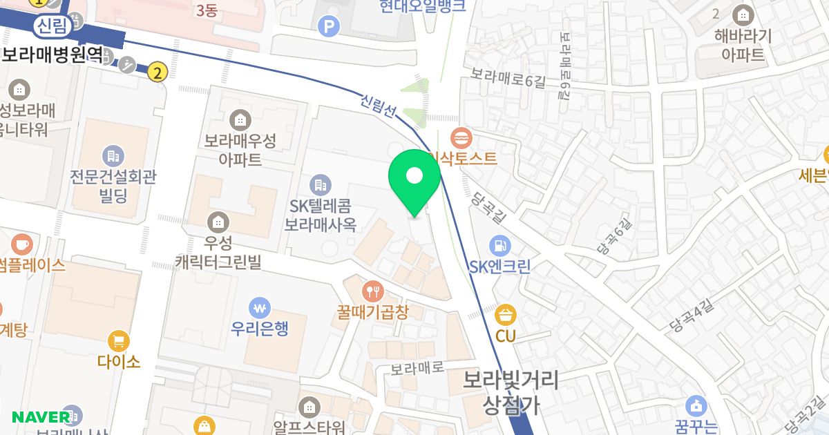 칸타빌레7차 위치 지도 - 서울특별시 관악구 보라매로 25