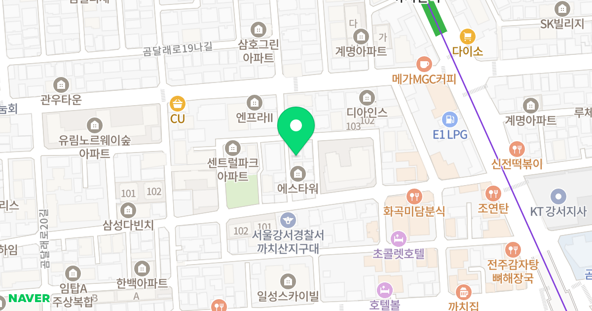 (900-30) 위치 지도 - 서울특별시 강서구 강서로7길 20-27