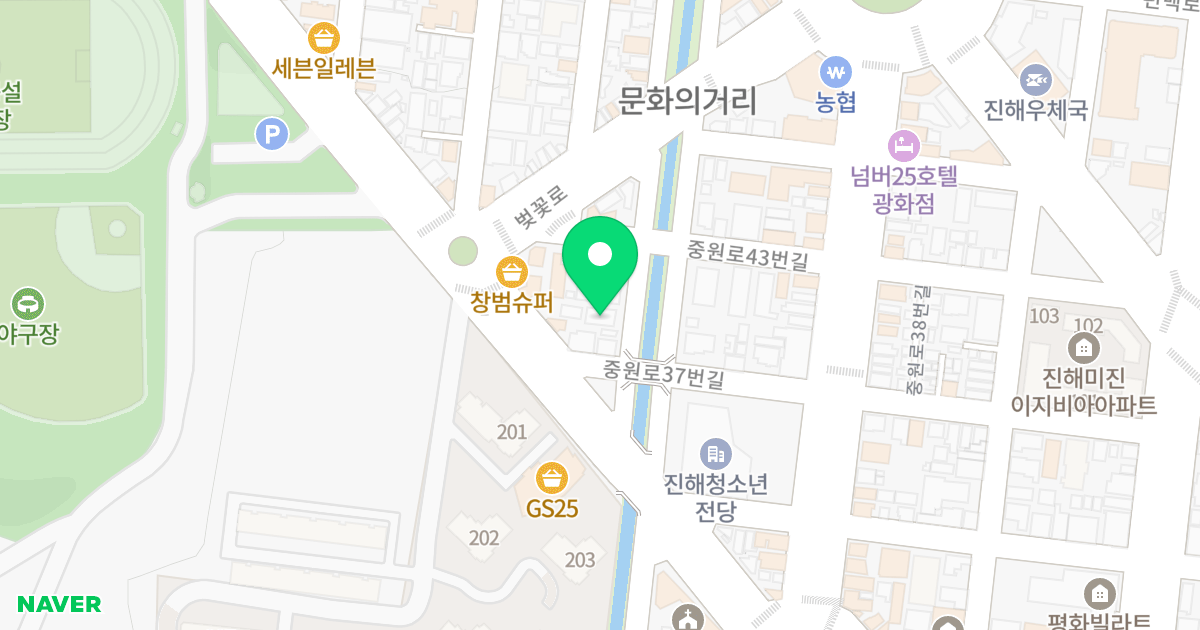 미소오피스텔 위치 지도 - 경상남도 창원시 진해구 중원서로 41-1