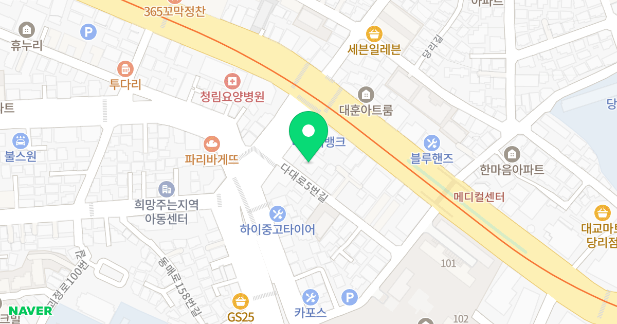 당리동 아람아파트2차 위치 지도 - 부산광역시 사하구 다대로5번길 3