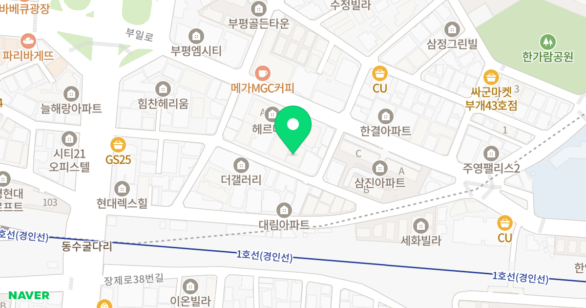 카리스 뷰 위치 지도 - 인천광역시 부평구