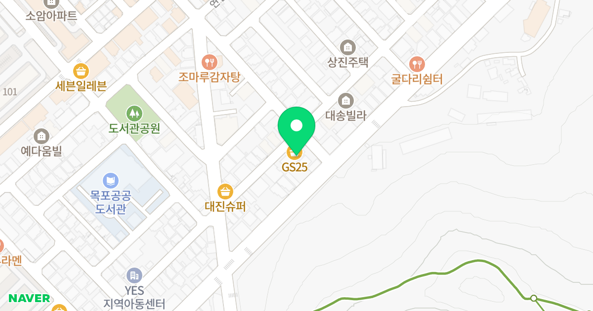 수정오피스텔 위치 지도 - 전라남도 목포시 죽산로 3