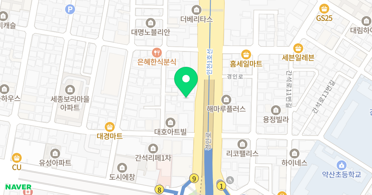 태형오피스텔 위치 지도 - 인천광역시 남동구 경인로 659
