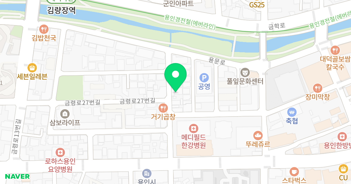 타임빌 위치 지도 - 경기도 용인시 처인구 금령로39번길 10-1