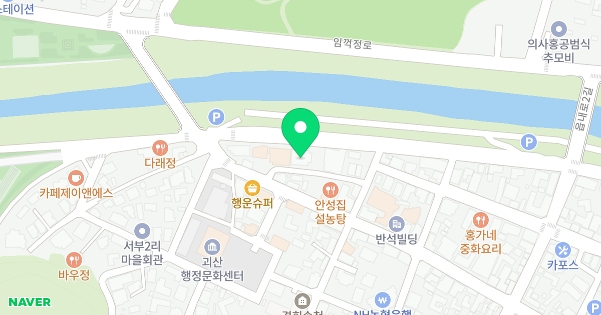 주1동 위치 지도 - 충청북도 괴산군 괴산읍 읍내로15길 40-3
