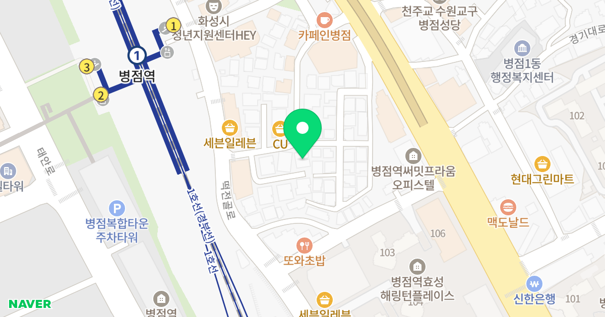 (386-33) 위치 지도 - 경기도 화성시