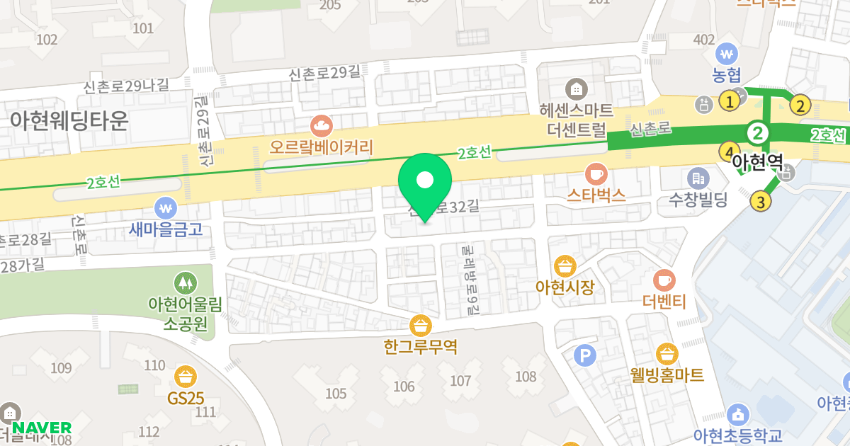 트렌빌 위치 지도 - 서울특별시 마포구 신촌로32길 3-8