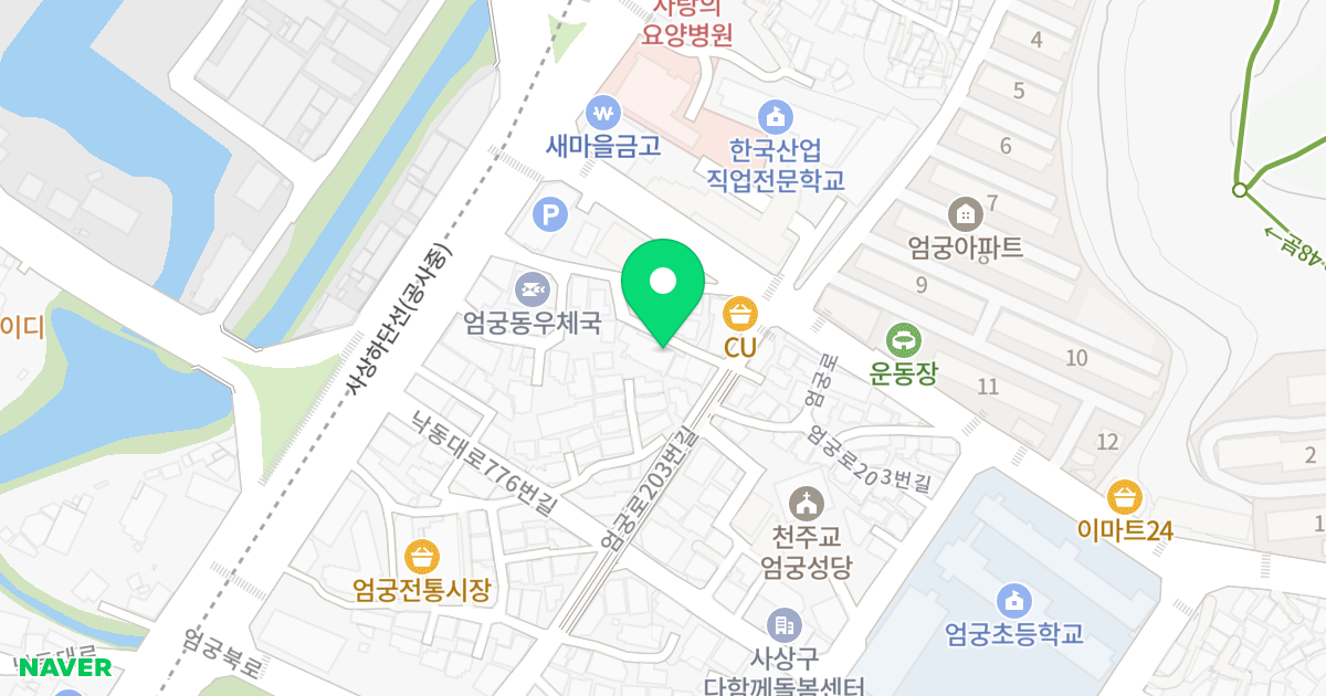 호진아트뷰 위치 지도 - 부산광역시 사상구 엄궁로203번길 6-17
