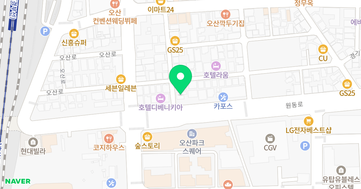 (781-16) 위치 지도 - 경기도 오산시 원동로7번길 4