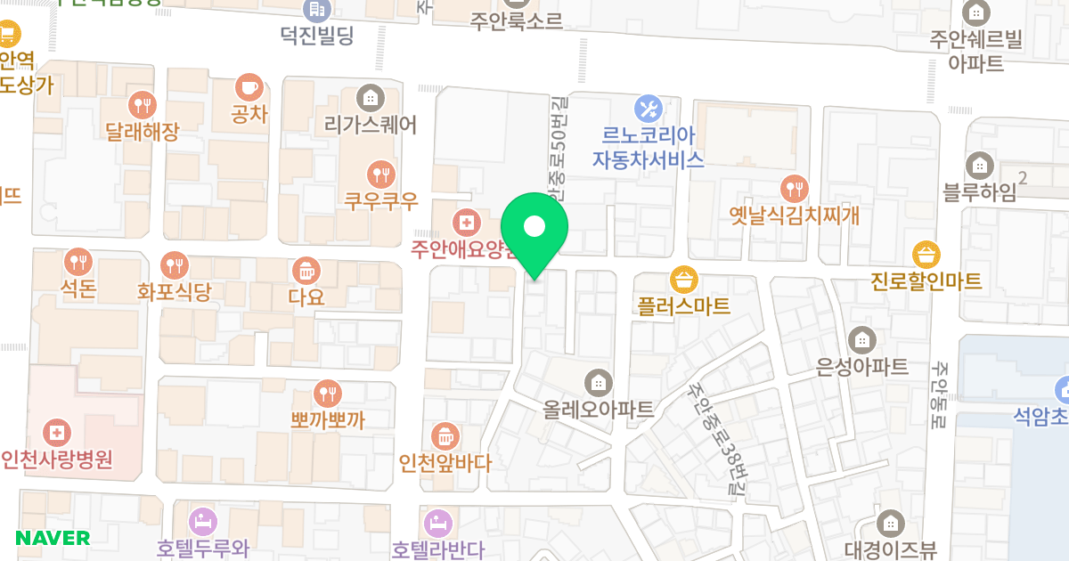 (104-1) 위치 지도 - 인천광역시 미추홀구 주안중로50번길 12