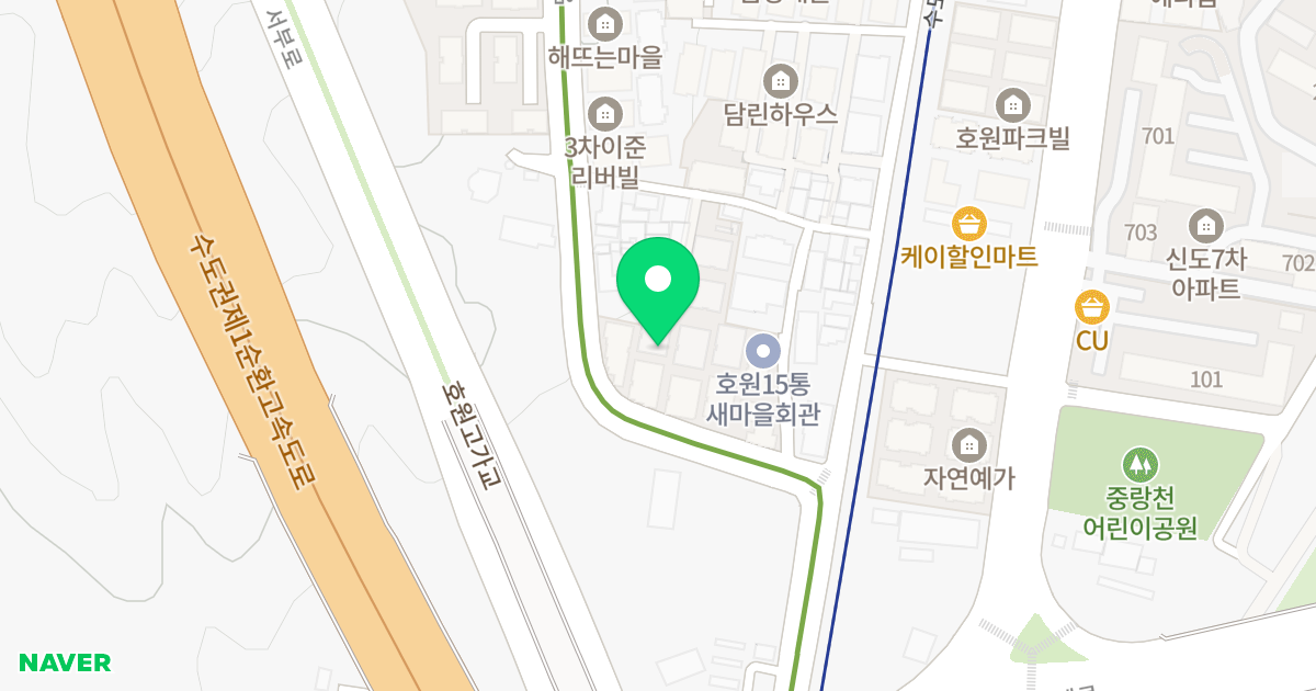 나동 위치 지도 - 경기도 의정부시 망월로 89