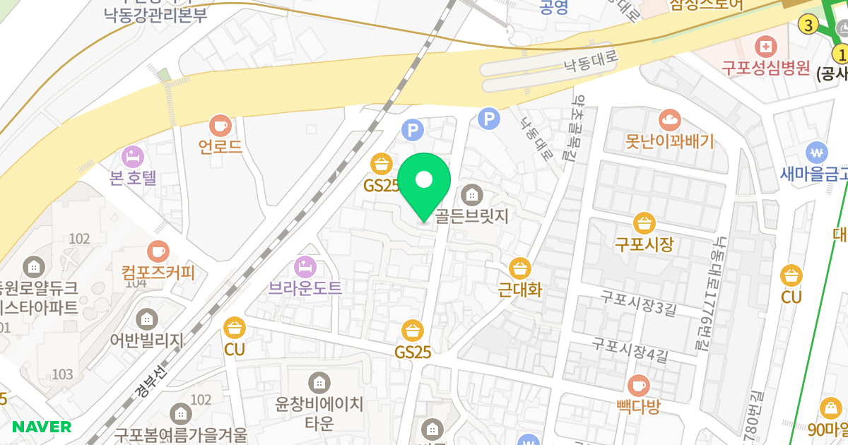 스카이타워 위치 지도 - 부산광역시 북구 낙동대로1766번길 18