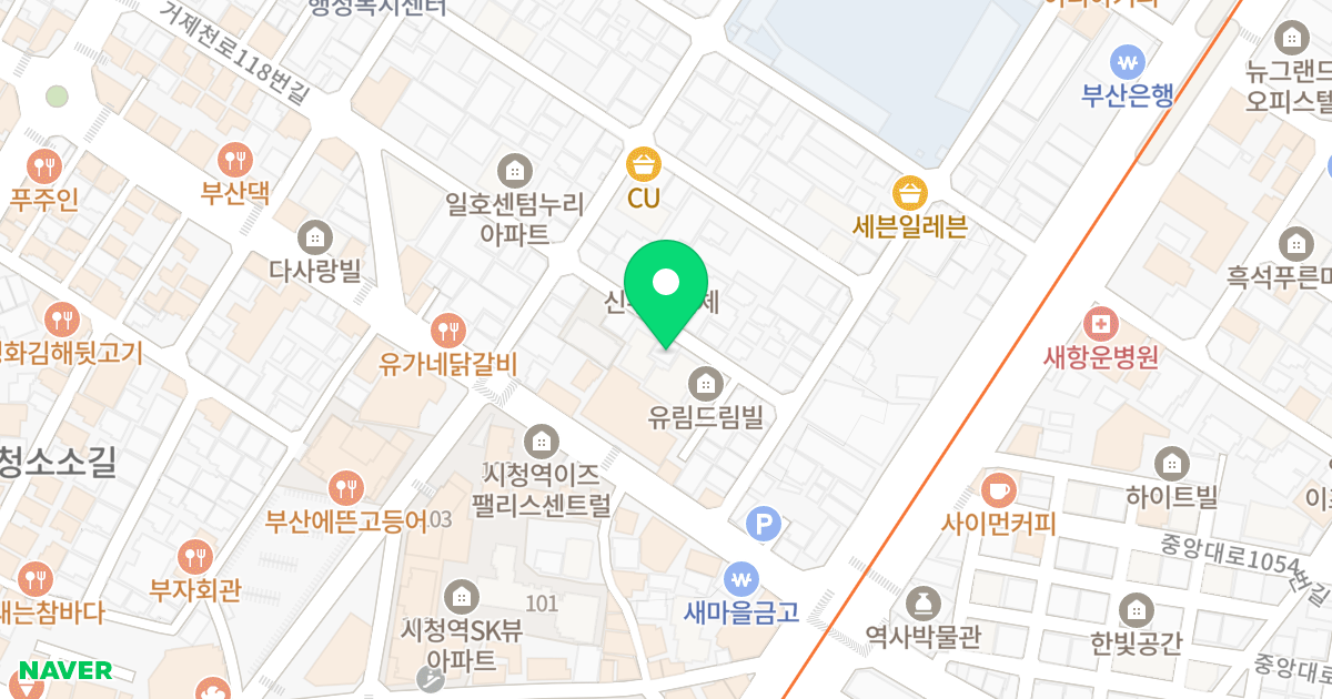 골든시티빌 위치 지도 - 부산광역시 연제구 거제천로118번길 58