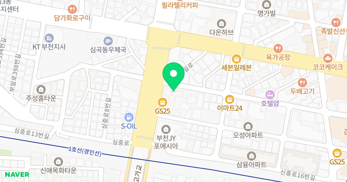 스카이파크 위치 지도 - 경기도 부천시 원미구  22