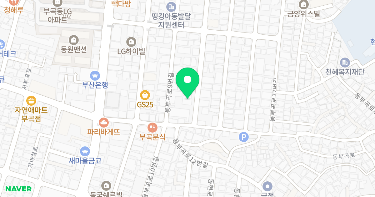 베스트빌2 위치 지도 - 부산광역시 금정구 동부곡로15번길 7