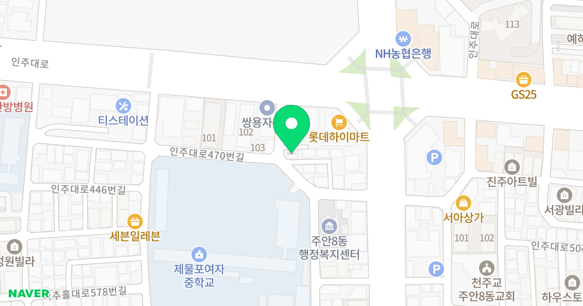 다원 위치 지도 - 인천광역시 미추홀구  11