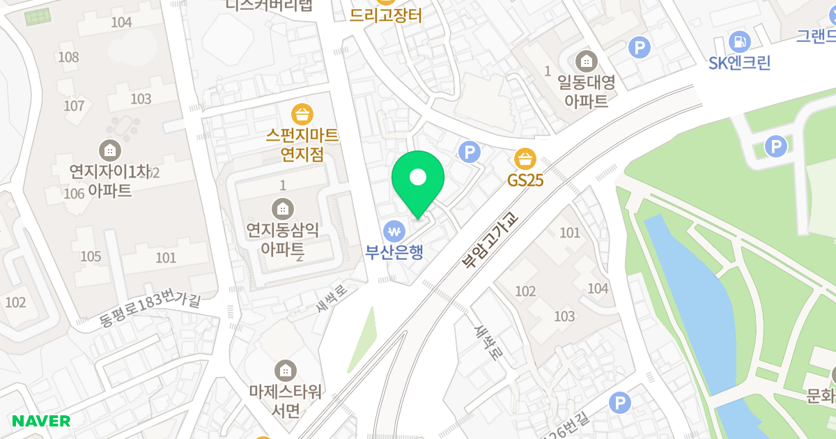 위드빌 위치 지도 - 부산광역시 부산진구 새싹로 142-9